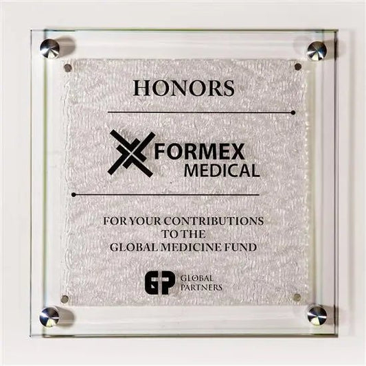 Fusion Plaque - Texture Glass Crystal House