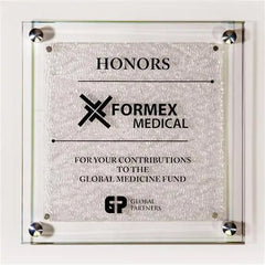 Fusion Plaque - Texture Glass Crystal House