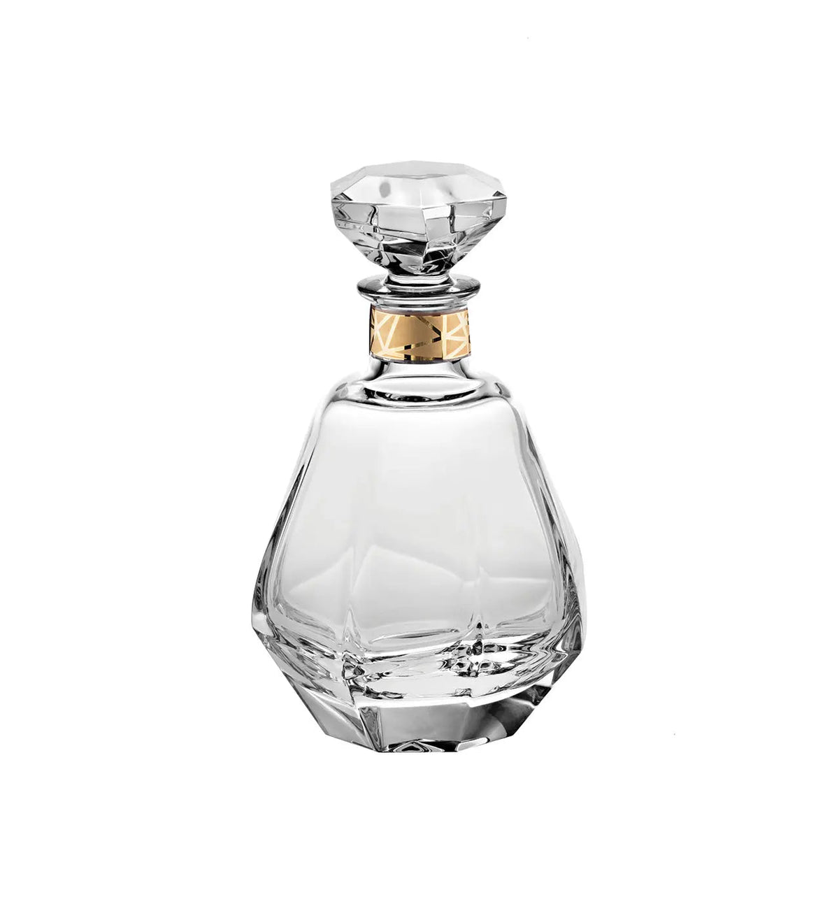 Gemstone Whisky Decanter With Gold Vista Alegre