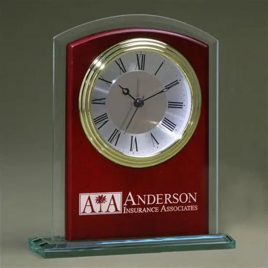 Glass Arch Clock Crystal House
