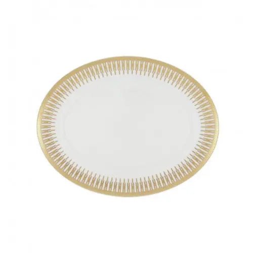 Gold Exotic Small Oval Platter - Gold Exotic - Dinnerware - Vista Alegre Vista Alegre - Crystal House