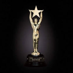 Gold Star Achievement Crystal House