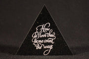 Granite Paperweight polished black granite desk accessory