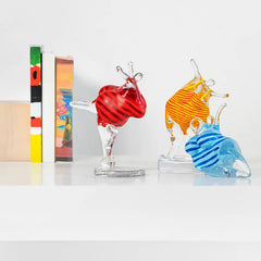 Happiness Happiness Turquoise-Blue by Kjell Engma Crystal House