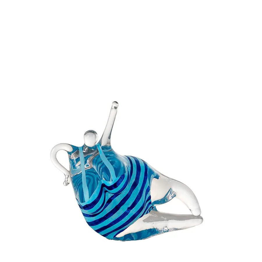 Happiness Happiness Turquoise-Blue by Kjell Engma Crystal House