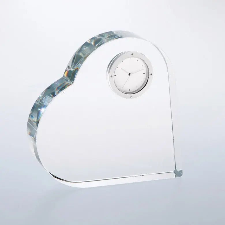 HEART KEEPSAKE CLOCK Crystal House - Prism
