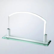 HORIZONTAL ARCH W/ ALUMINUM HOLDER BASE Crystal House - Prism