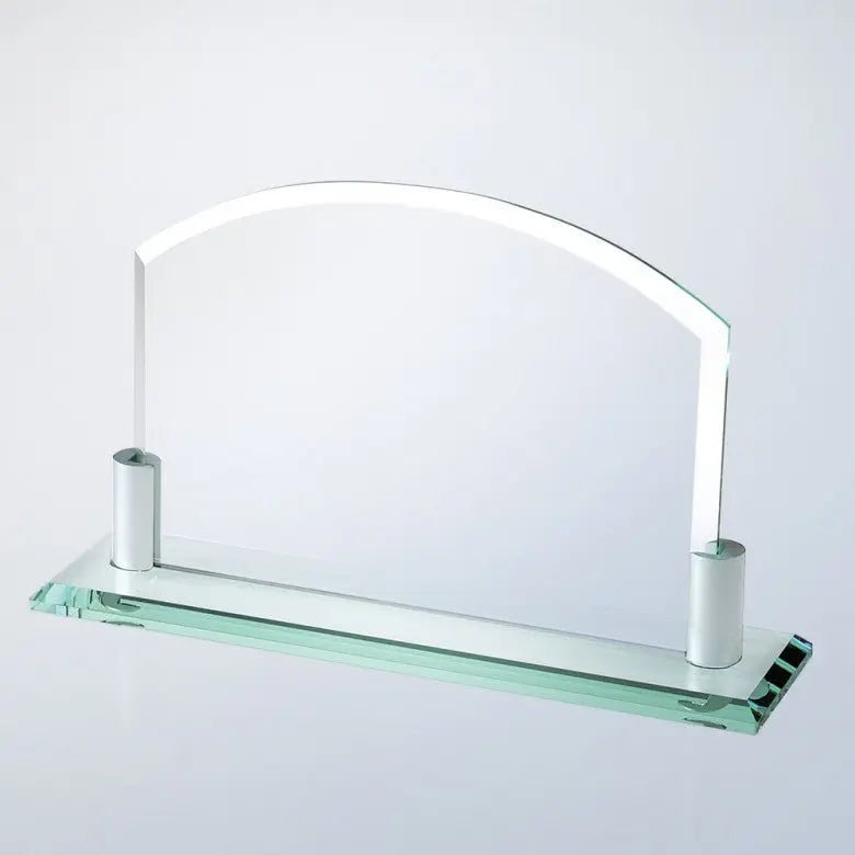 HORIZONTAL ARCH W/ ALUMINUM HOLDER BASE Crystal House - Prism