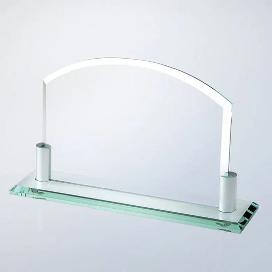 HORIZONTAL ARCH W/ ALUMINUM HOLDER BASE Crystal House - Prism