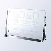 HORIZONTAL RECTANGLE PLAQUE Crystal House - Prism