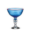 Red Rim Red Rim Brains Footed Bowl (blue)