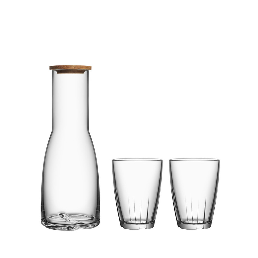 Bruk Clear Carafe & 2 Lg Tumbler Kosta Boda
