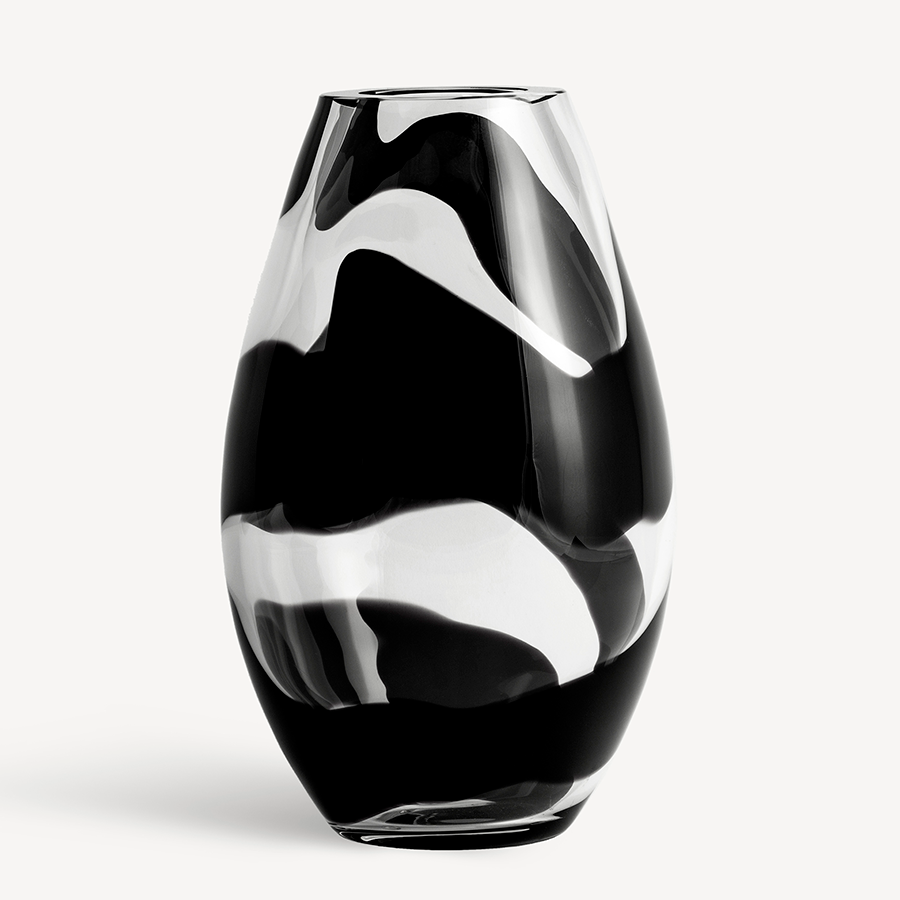 Non Stop Black Vase Kosta Boda