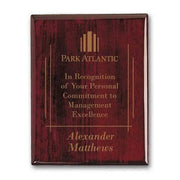 Laser Engraved Plaq - Rosewood Crystal House