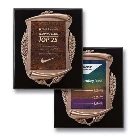 Laurel Wreath Plaque Crystal House