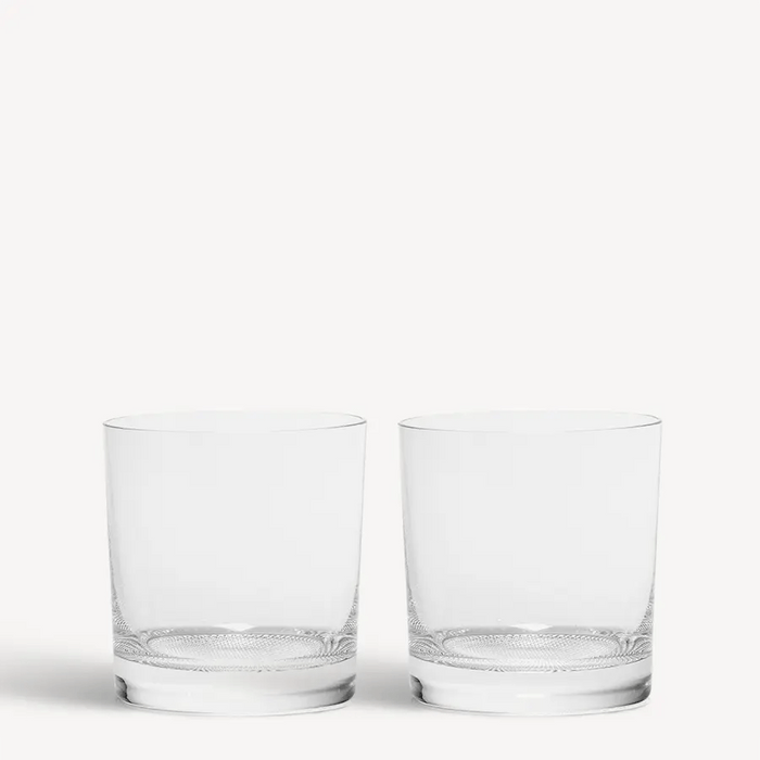Kosta Boda Limelight Double Old Fashioned Set of 2 – Luxury Crystal Glass