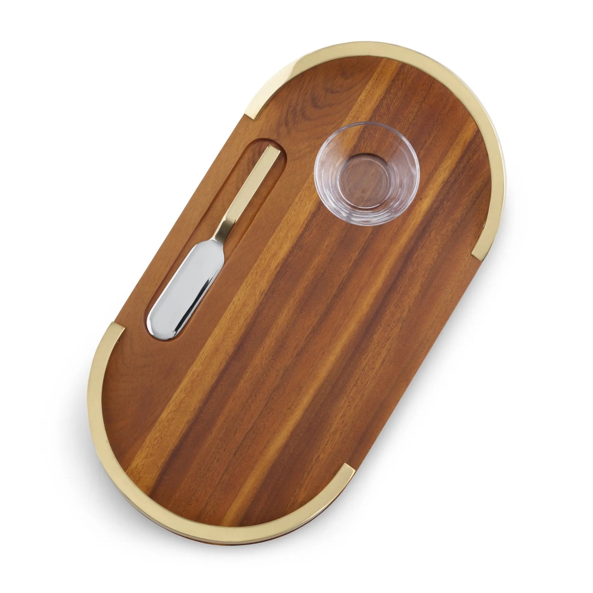 Loft Appetizer Tray w/ Dip Dish & Spreader Nambé