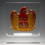 MAJESTIC EAGLE AMBER/PEWTER/WHITE Crystal House - Prism