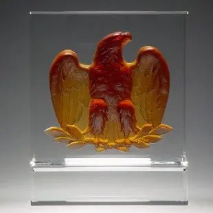 MAJESTIC EAGLE AMBER/PEWTER/WHITE Crystal House - Prism
