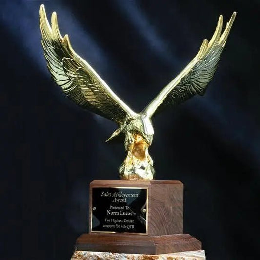 Majestic Square Eagle Crystal House