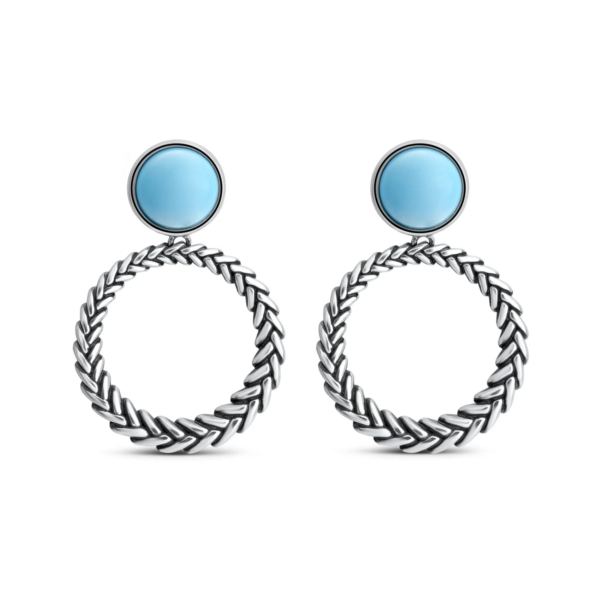 Marina Luxe Silver Loop Earrings Nambé
