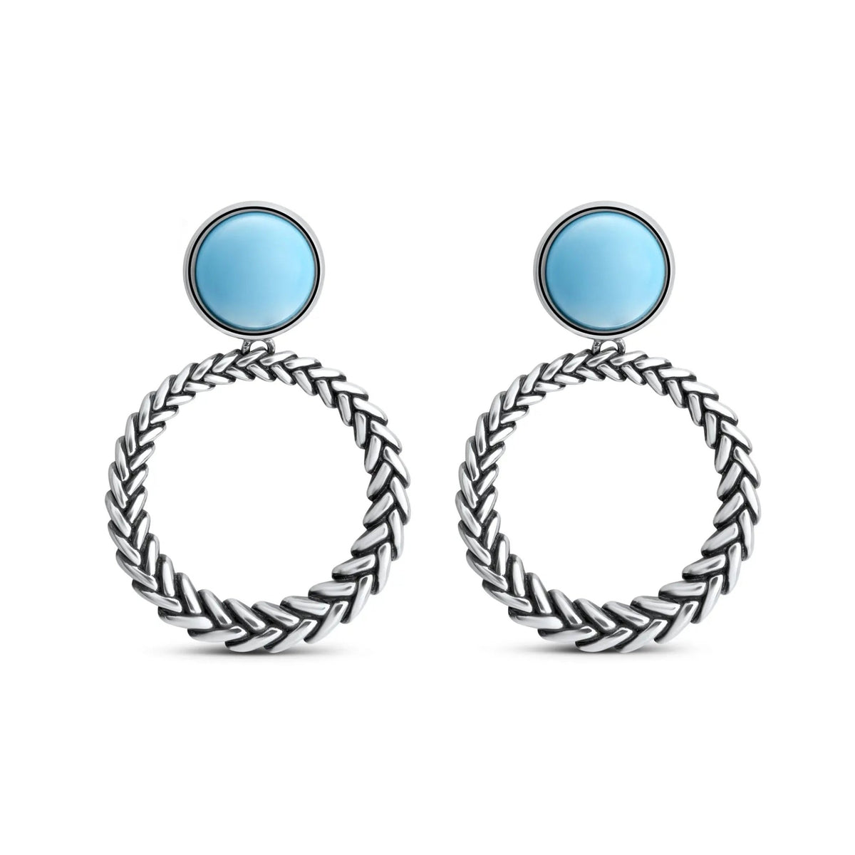 Marina Luxe Silver Loop Earrings Nambé