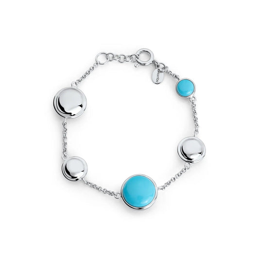 Marina Pebble Station Silver Bracelet Nambé 
