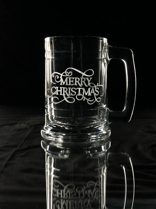 Merry Christmas- Maritime Beer Mug Crystal House