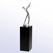 METAL GOLFER W/BLACK BASE Crystal House - Prism