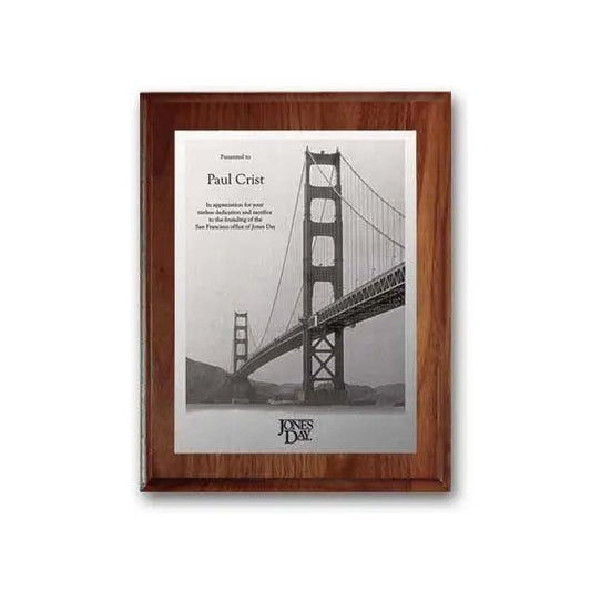 Metal Photo Plaq - Walnut Cove Edge Crystal House