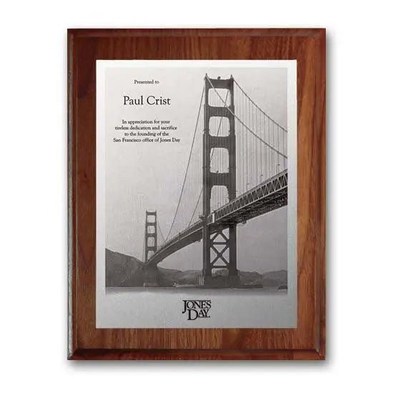 Metal Photo Plaq - Walnut Cove Edge Crystal House