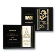 Metallic Gold Ebony Fusion Crystal House