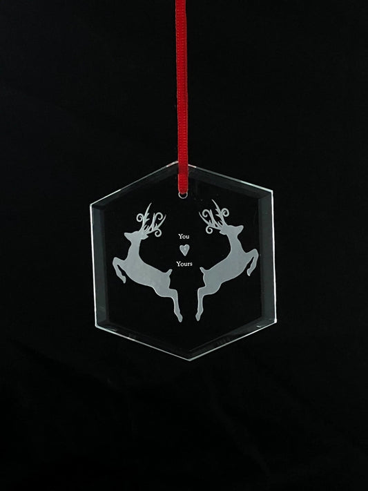 My Deerest - Hexagon Ornament Crystal House