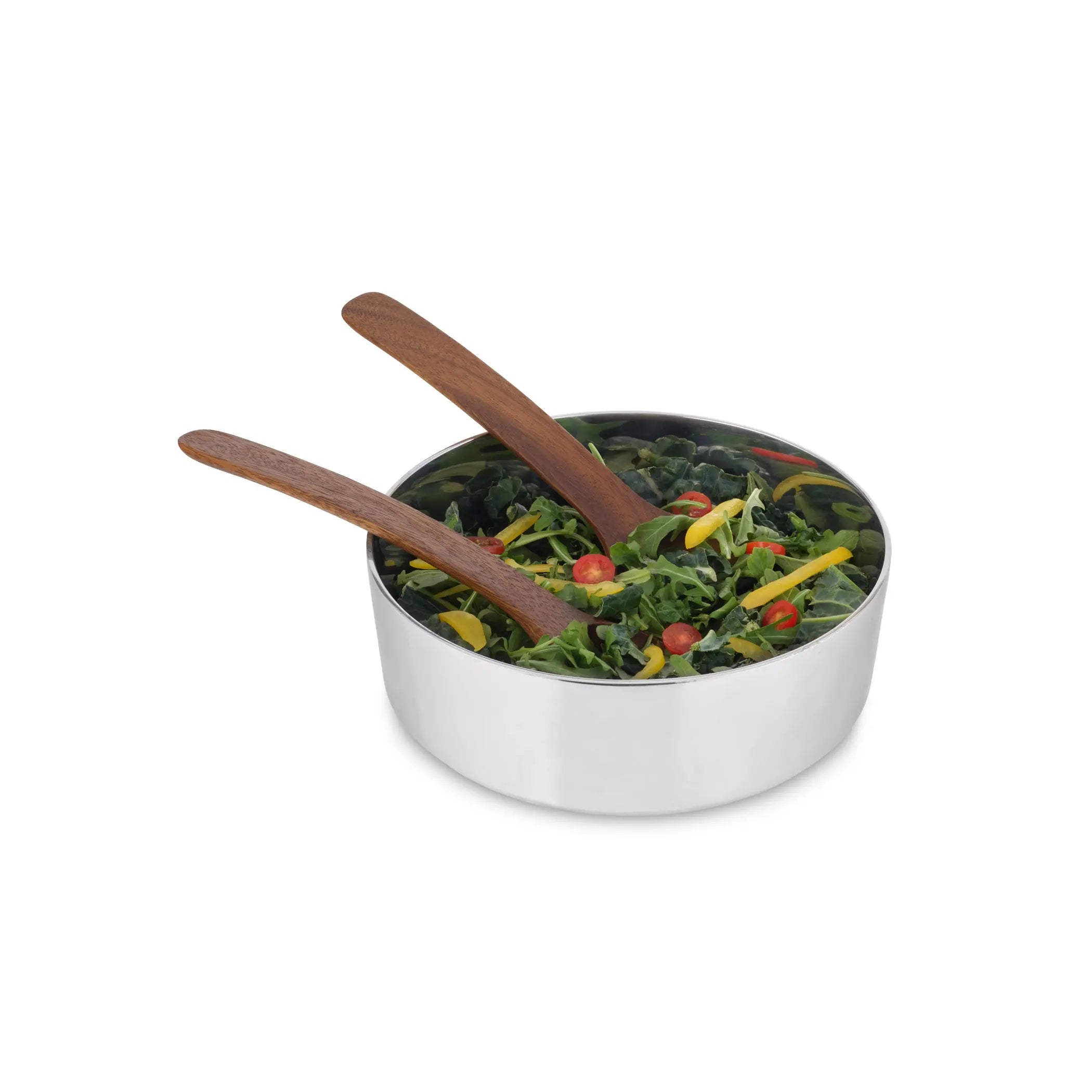 Oblong Nest Salad Bowl w/ Servers Nambe