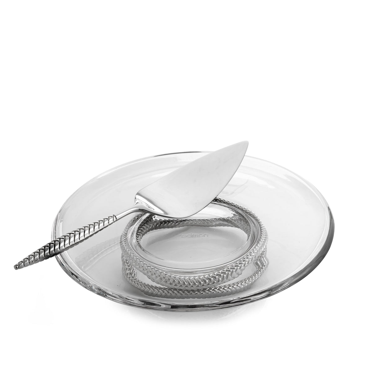 Braid Pedestal Cake Plate w/ Cake Server NambÃ©