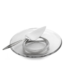 Braid Pedestal Cake Plate w/ Cake Server NambÃ©