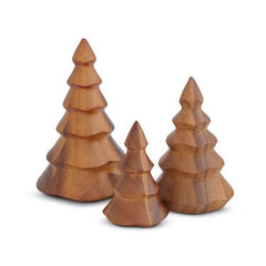 Deck The Halls Wood Christmas Trees (Set of 3) Nambé