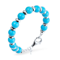 Marina Azure Bead Bracelet - Crystal House