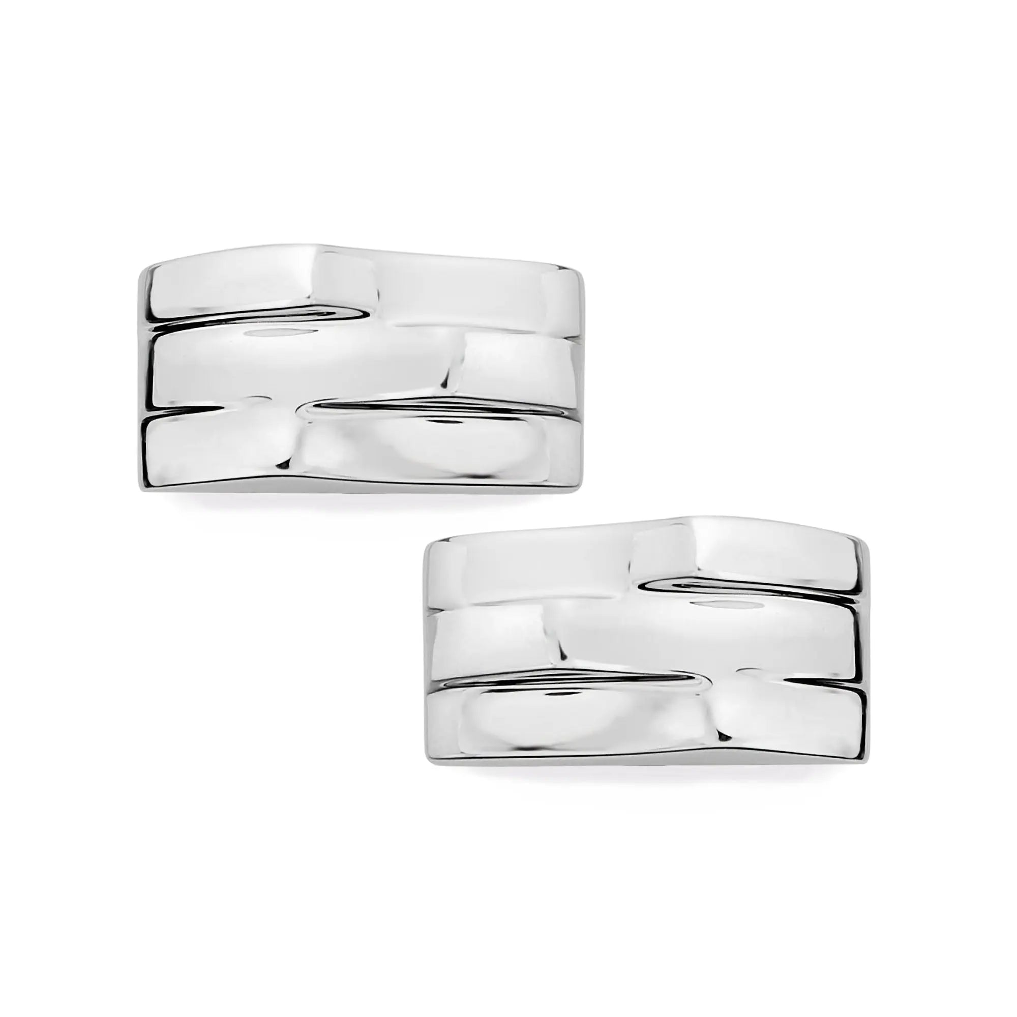 Triple Wave Cufflinks - Crystal House