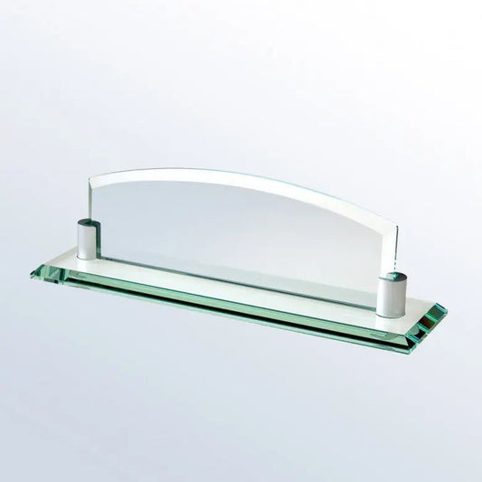 NAMEPLATE W/ ALUMINUM HOLDER Crystal House - Prism