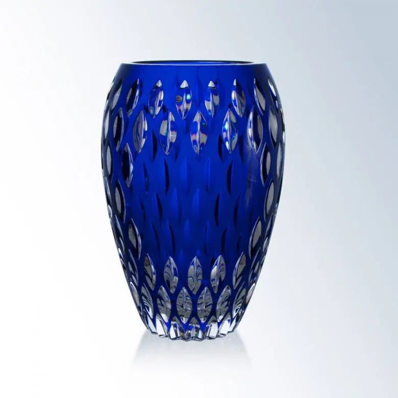 NAUTILUS VASE BLUE Crystal House - Prism