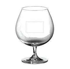 Navy Logo Sand Carved on Brandy Snifter (PAIR) Crystal House