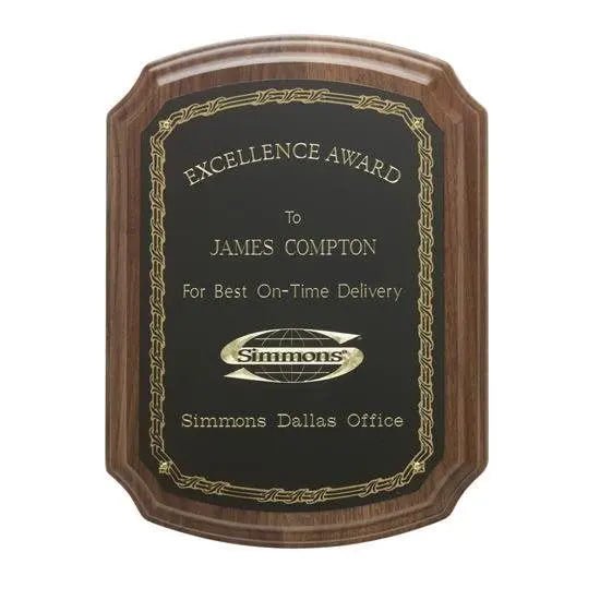 Notched Corner Plaque Crystal House