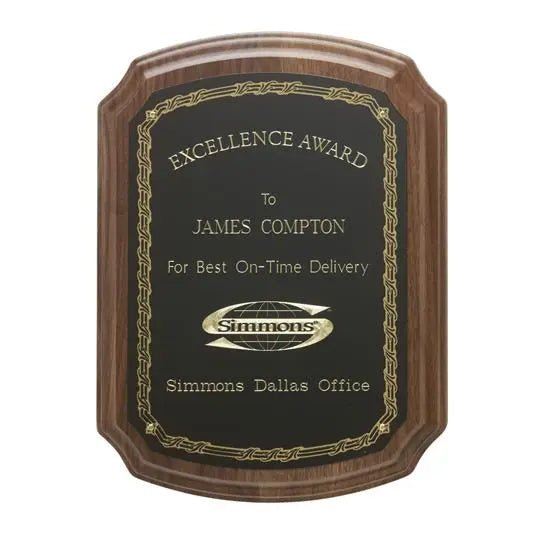 Notched Corner Plaque Crystal House
