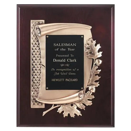 Oak Leaf Plaque Crystal House