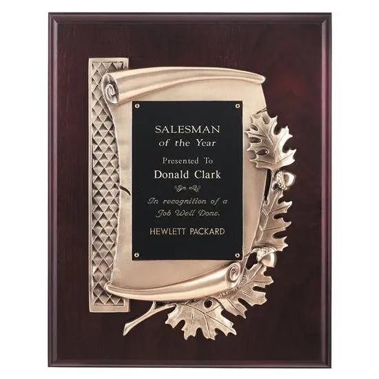 Oak Leaf Plaque Crystal House