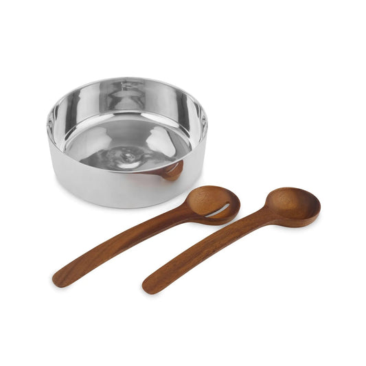 Oblong Nest Salad Bowl w/ Servers Nambé