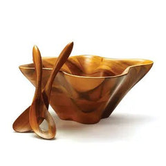 Ocean Coral Salad Bowl W / Servers Nambé