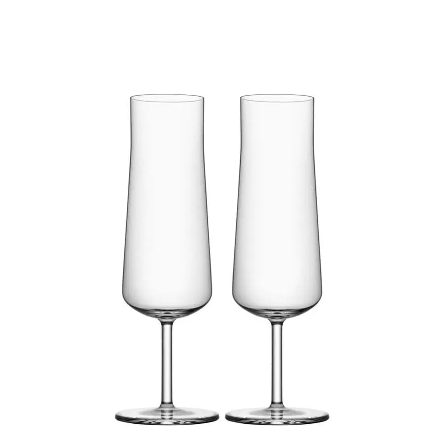 Informal Champagne set of 2 - Crystal House