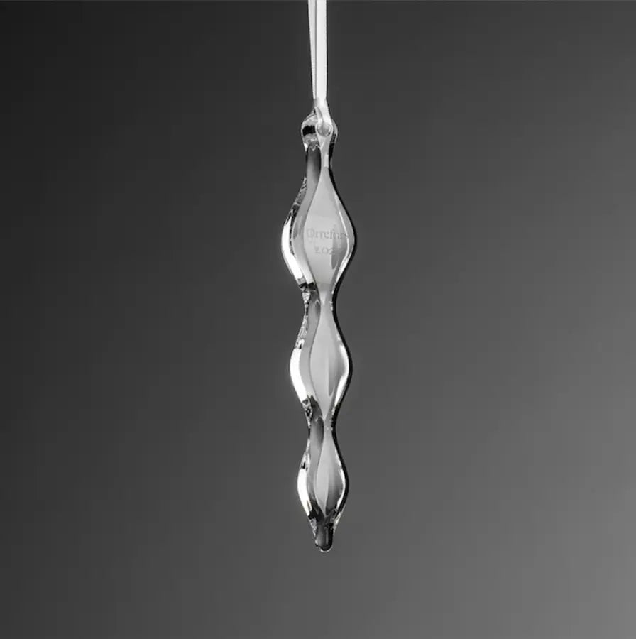 2023 Annual Christmas Ornament: Swedish Crystal Icicle Collection | Limited Edition Orrefors